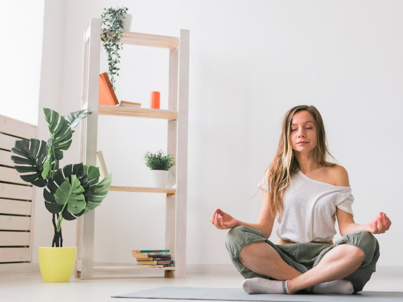 Adding air purifying plants into your home is a great way to practice mindfulness and self-care.