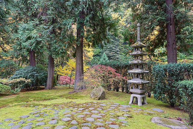 Portland Japanese Garden in Oregon